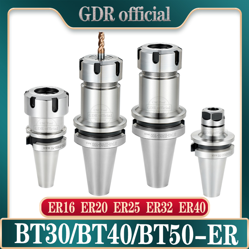 GDR BT ER ツールホルダー BT30 ER25 BT40 ER25 BT40 ER32 BT50 ER11 ER16 ER20 ER25 ER32 ER40 ER ツールホルダーブラケットツール コレットチャック