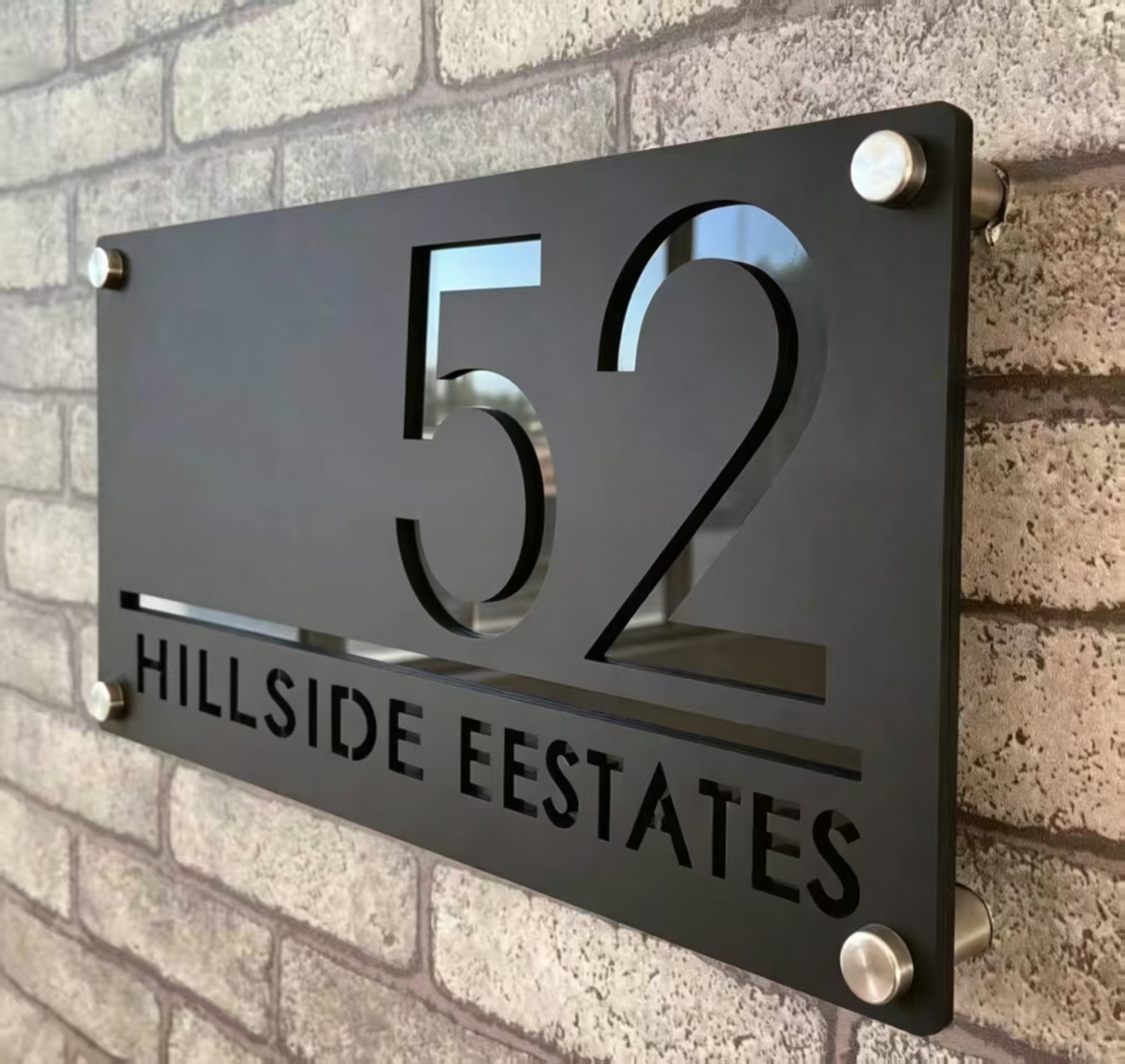 レーザーカットされたカスタム 3D アクリルドアサイン、パーソナライズされた屋外住所、名前、ドア、壁、部屋のサイン