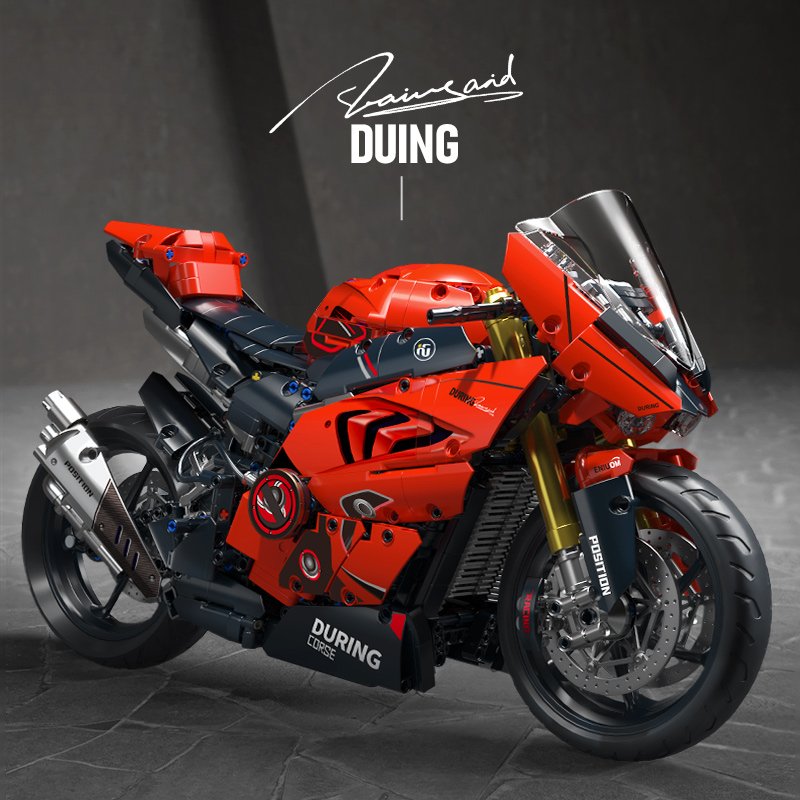 ToylinX 1:5 オートバイビルディングブロックセット 2024 個テクニカルレーシングスーパーバイクモデル子供 DIY 組み立ておもちゃギフト男の子のための