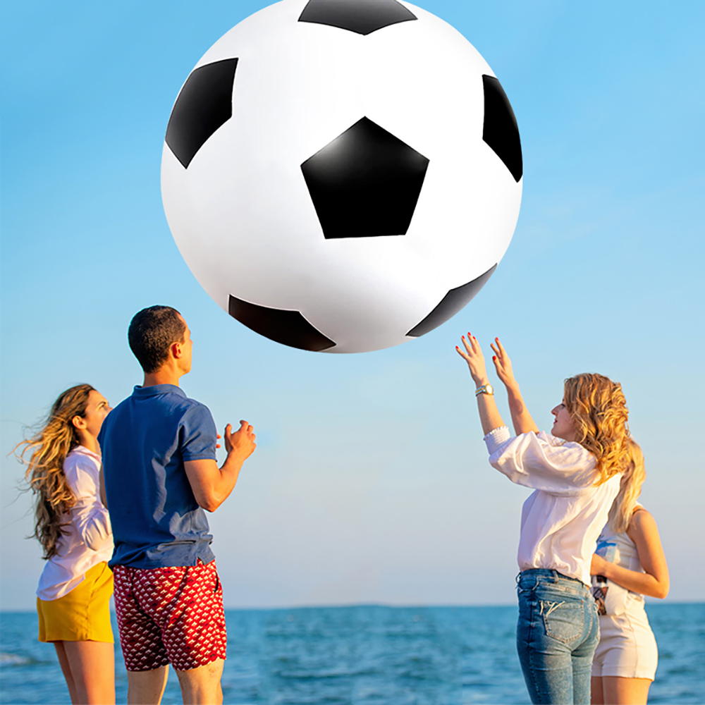 屋外ビーチ、草原、エンターテイメント、インフレータブルサッカーゲーム、環境に優しい、厚みのある3色のPVCビッグボール