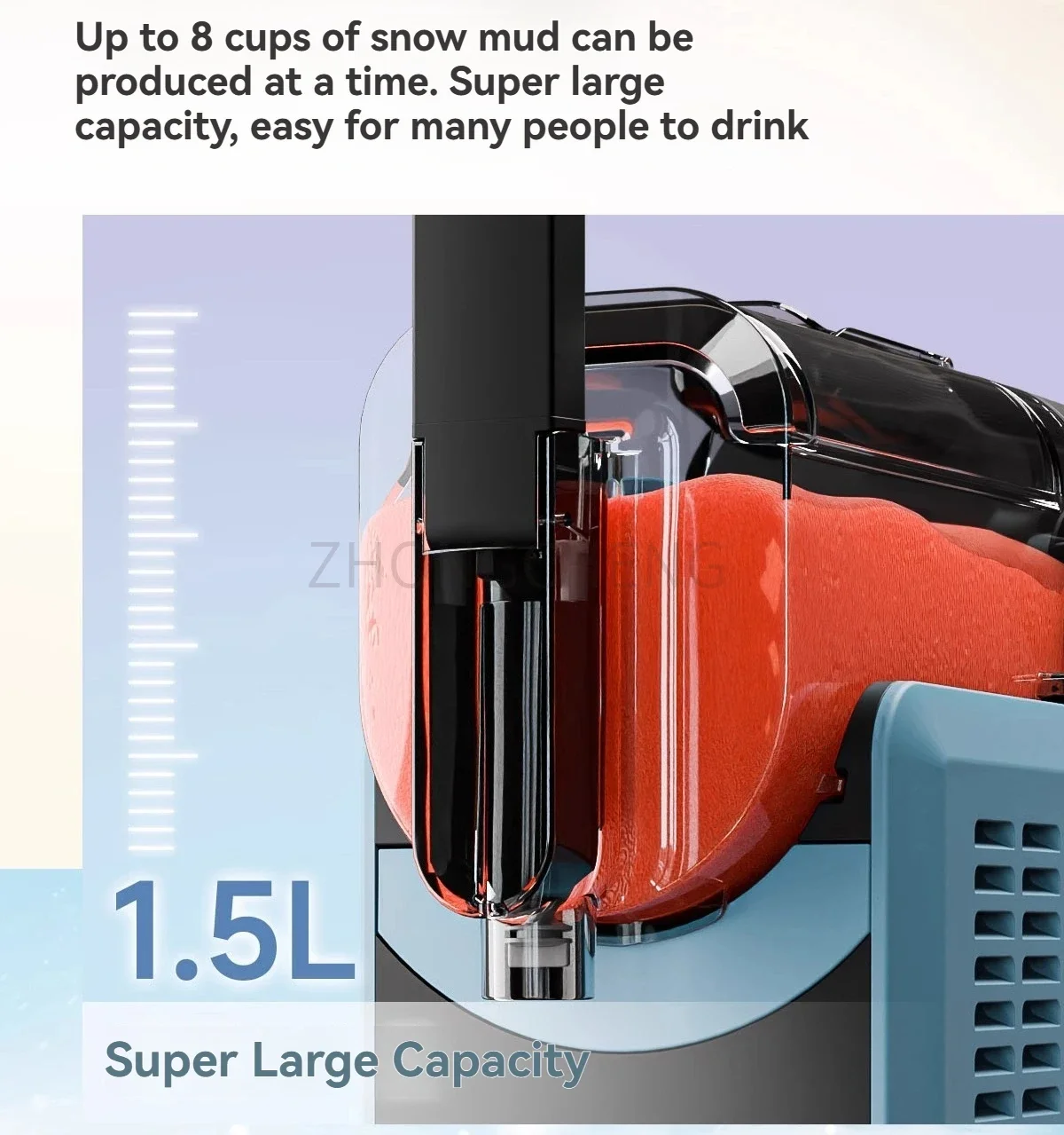 新しい 2L スラッシュマシンブレンダーミルクティーショップ家庭用小型製氷機