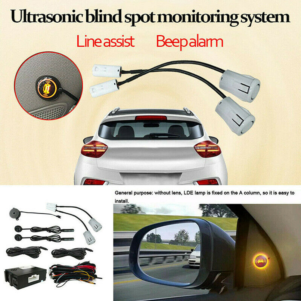 ユニバーサルカー BSD 死角監視システム LCA 車線変更補助警告 BSM 逆転超音波レーダープローブセンサー