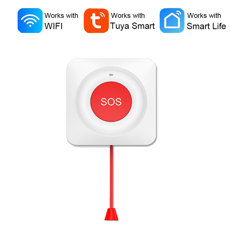 インテリジェント SOS ボタン Tuya WiFi/Zigbee、電話警報送信機、家庭、病院などの緊急通報ボタン、携帯電話
