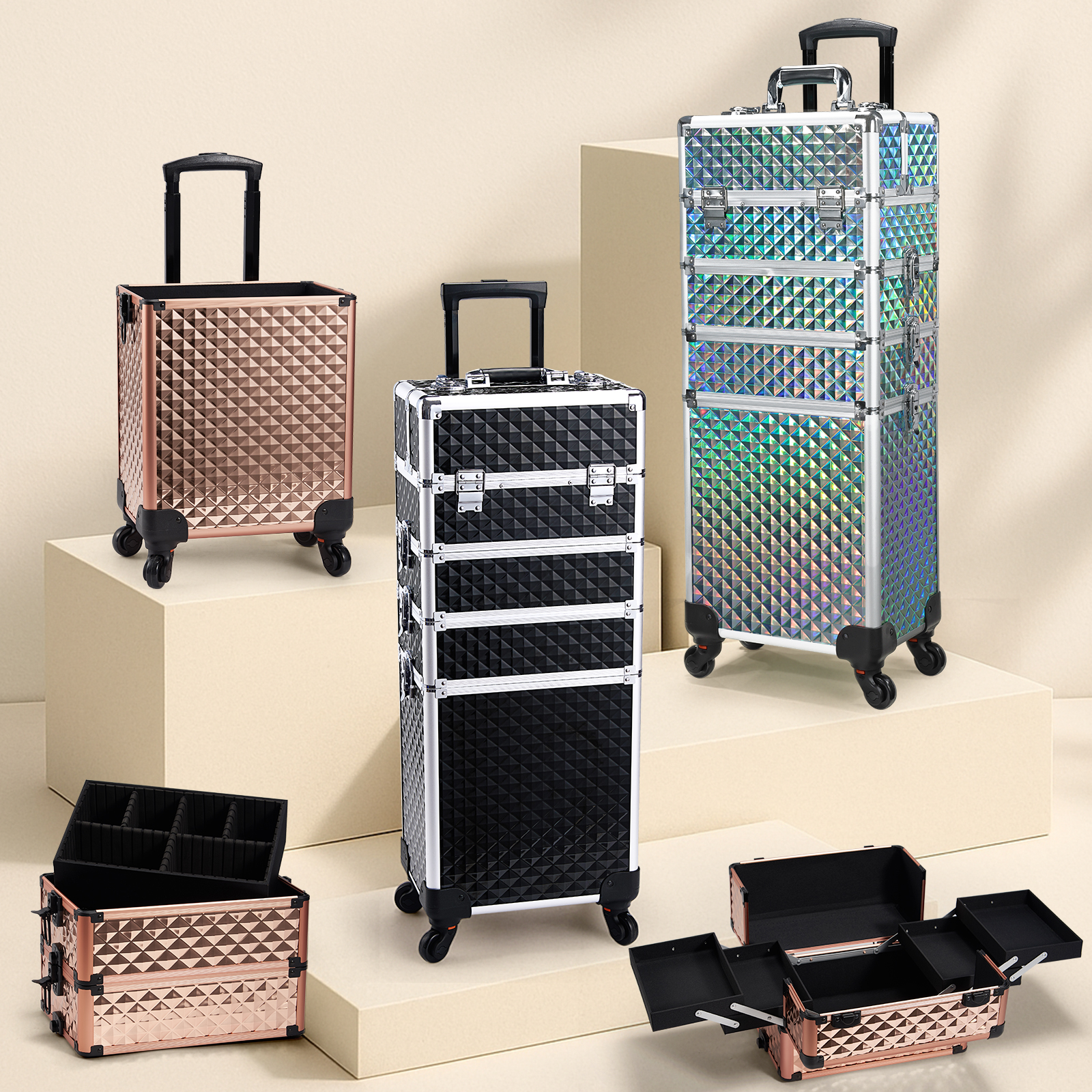 Makeup Trolley Case