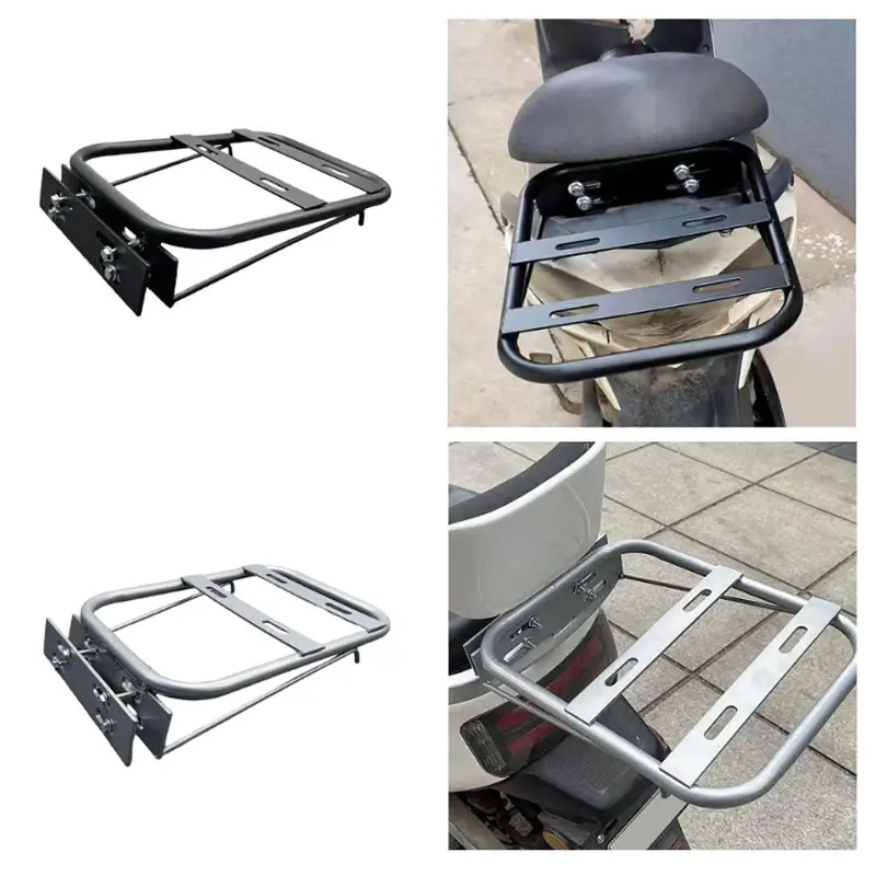 オートバイ用後部荷物ラック サポートシェルフ 拡張スタンド 取り付け簡単 アイアンテール収納ラック 電動自転車カーゴラック