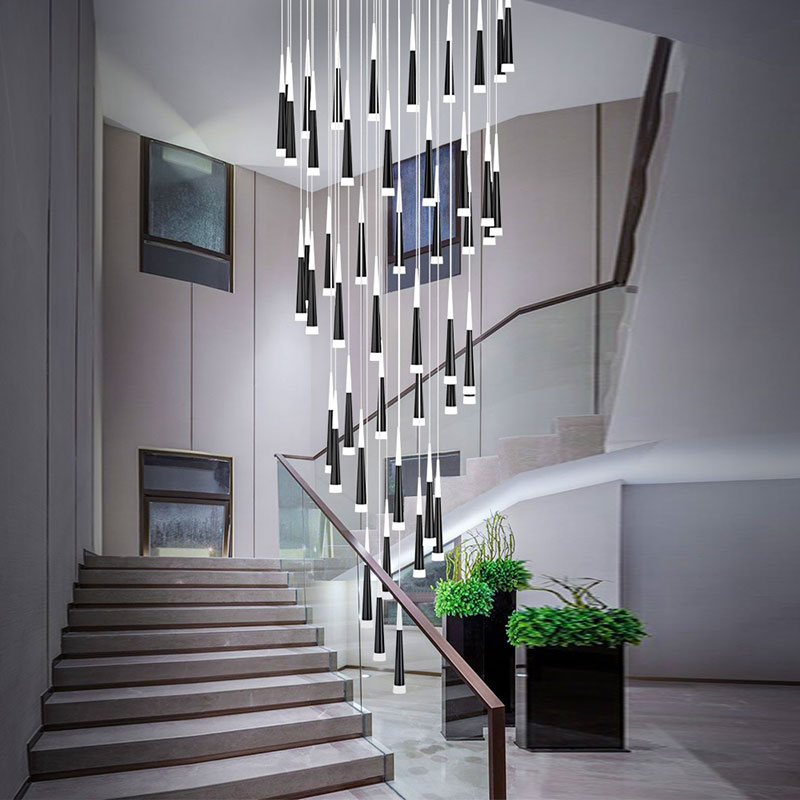 現代の家の装飾 LED ライトペンダントライトランプ forstaircase リビングルーム用シャンデリア吊り下げライト屋内照明