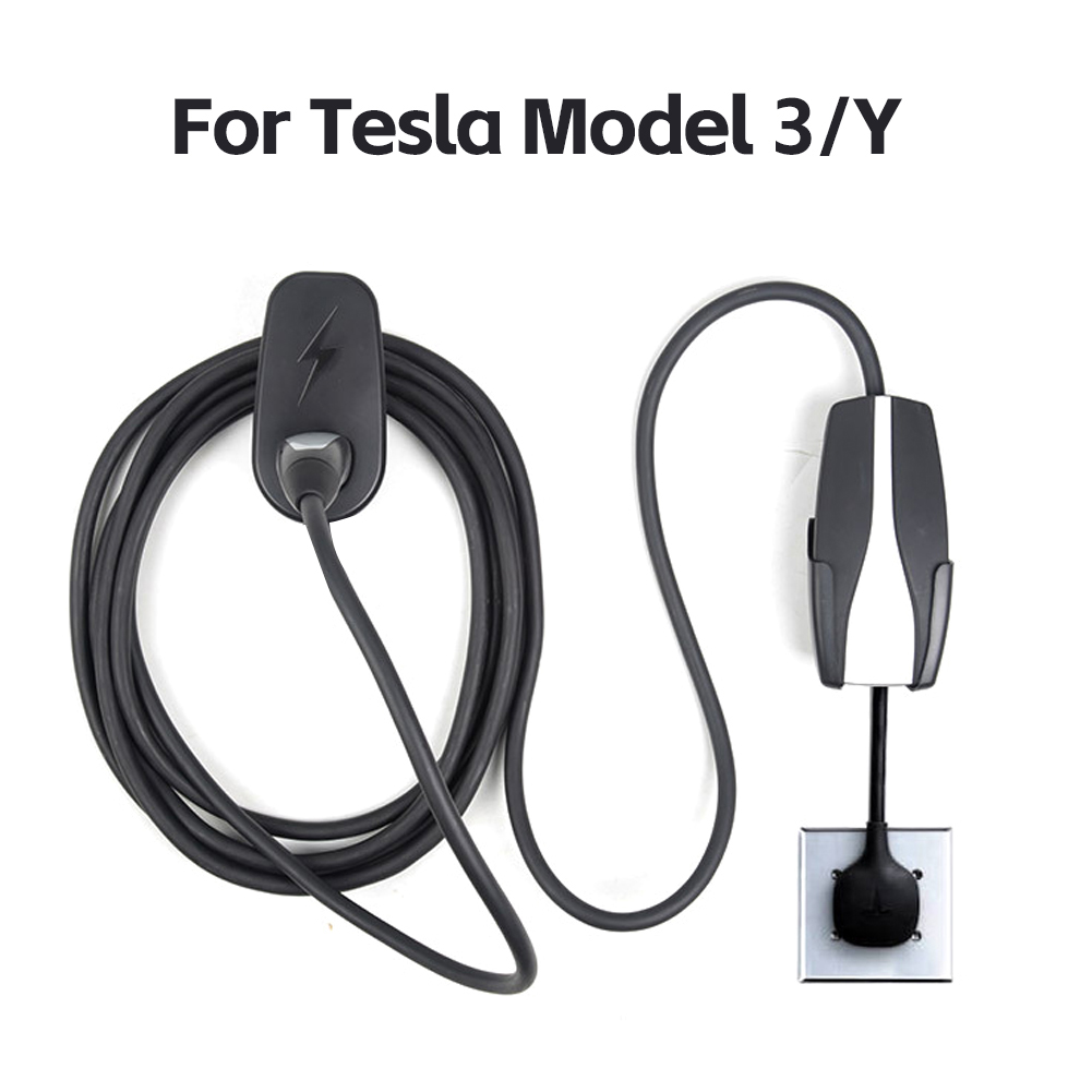 車の充電ケーブルマウント テスラモデル 3 Y アクセサリー用ウォールマウント シャーシブラケットコネクタブラケット充電器ホルダー付き