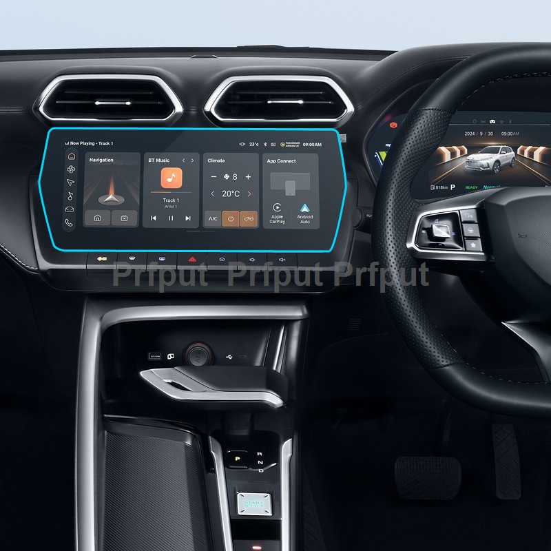 TPU スクリーンプロテクター MG ZS 2025 12.3 インチ車のインフォテイメントラジオ GPS ナビゲーションディスプレイ保護フィルム