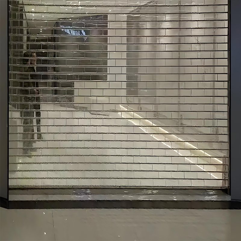 Custom Clear PVC Folding Rolling Shutter Door Modern Finished Surface Industrial Rolling Door For Workshop Garage Wareho