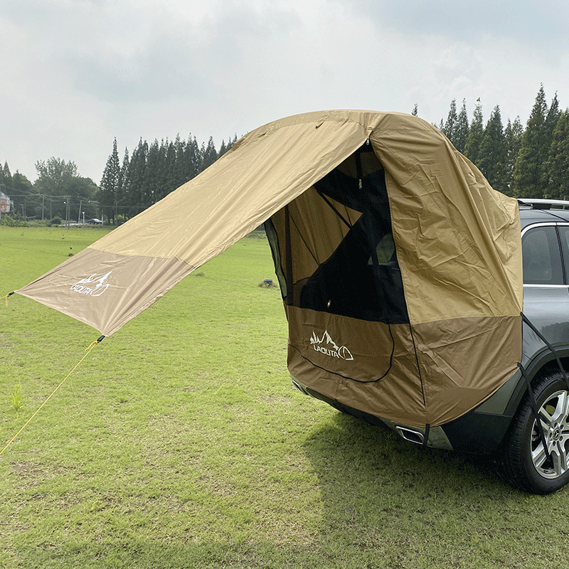 車のトランク用テントサンシェード防雨リアテントシンプルなキャンピングカー自動運転ツアーバーベキューキャンプハイキングテント