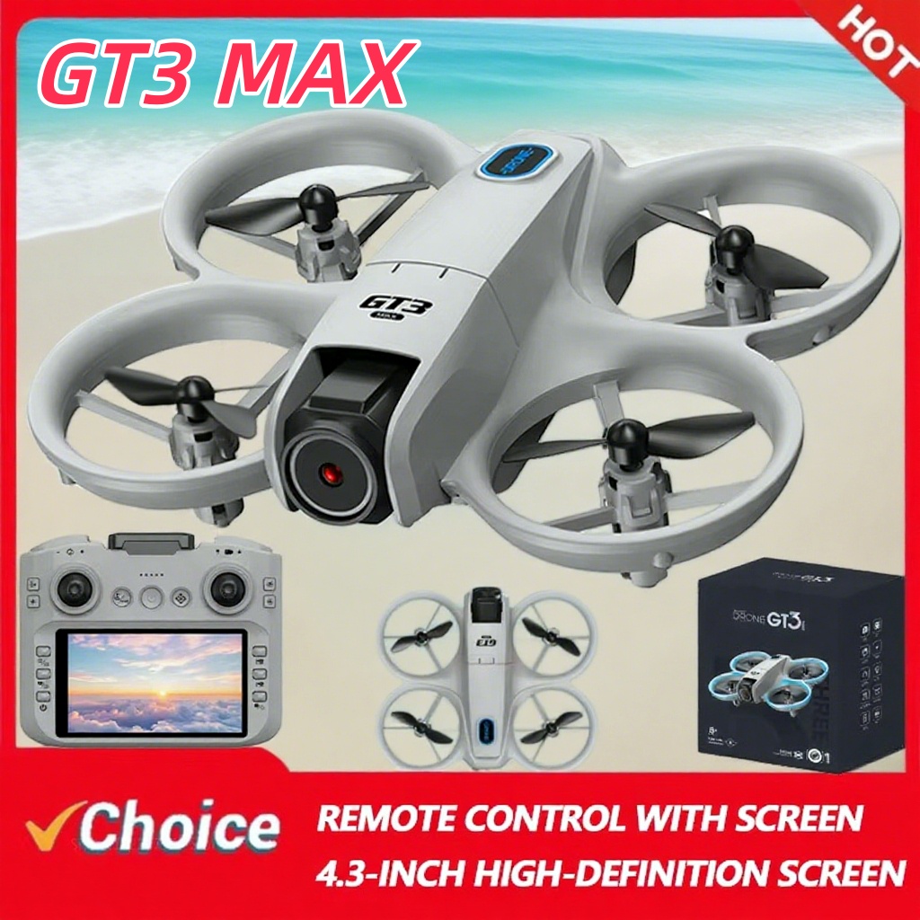 2025New GT3 MAX ドローン 8K HD 4.3 "リモコンヘッドレスモードヘリコプター 360° フリップ Quadcopter おもちゃミニドローン子供のおもちゃギフト