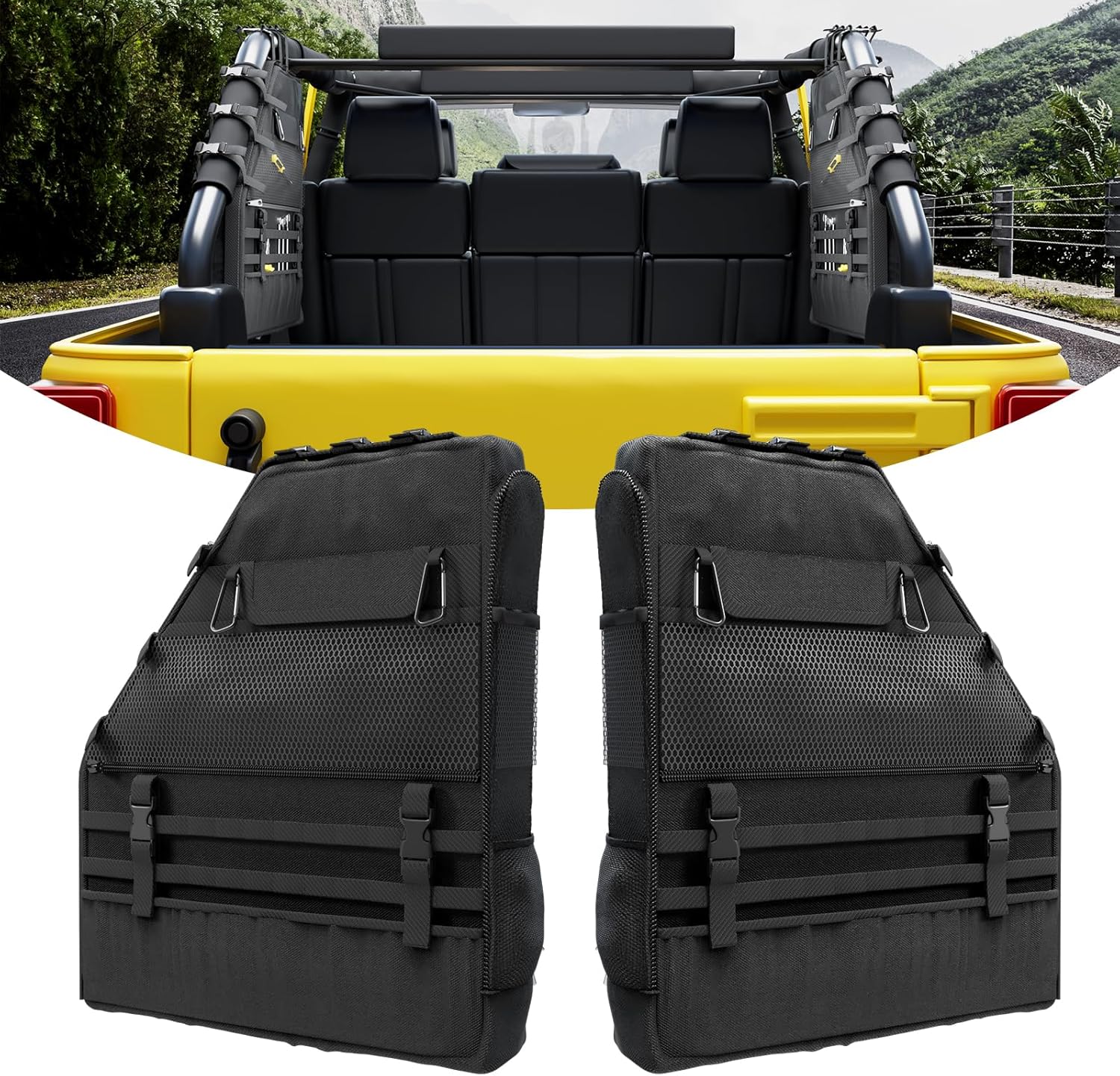 MIKKUPPA ロールバー収納バッグ - 1997-2023 Jeep Wrangler JK TJ LJ に対応