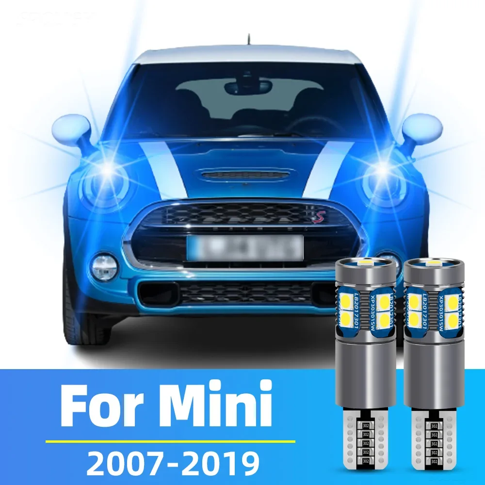 2 個 LED パーキングライトミニクーパークラブマン F54 R55 アクセサリー 2007-2019 2012 2013 2014 2015 2016 2017 2018 クリアランスランプ