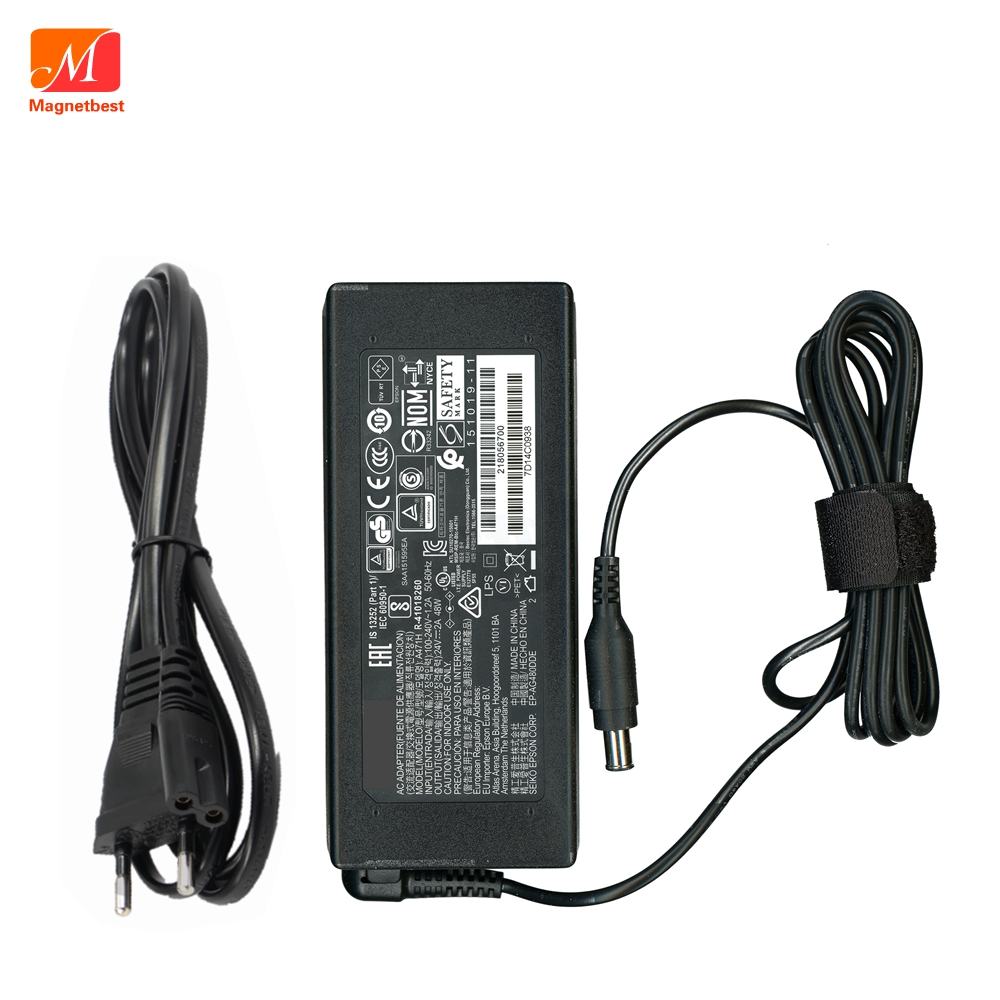 オリジナル 24V 2A AC DC アダプタ充電器 A472E エプソンスキャナ 24V2A 電源 GS50 アダプタ DS 530/GT-2500 スキャナアダプタケーブル