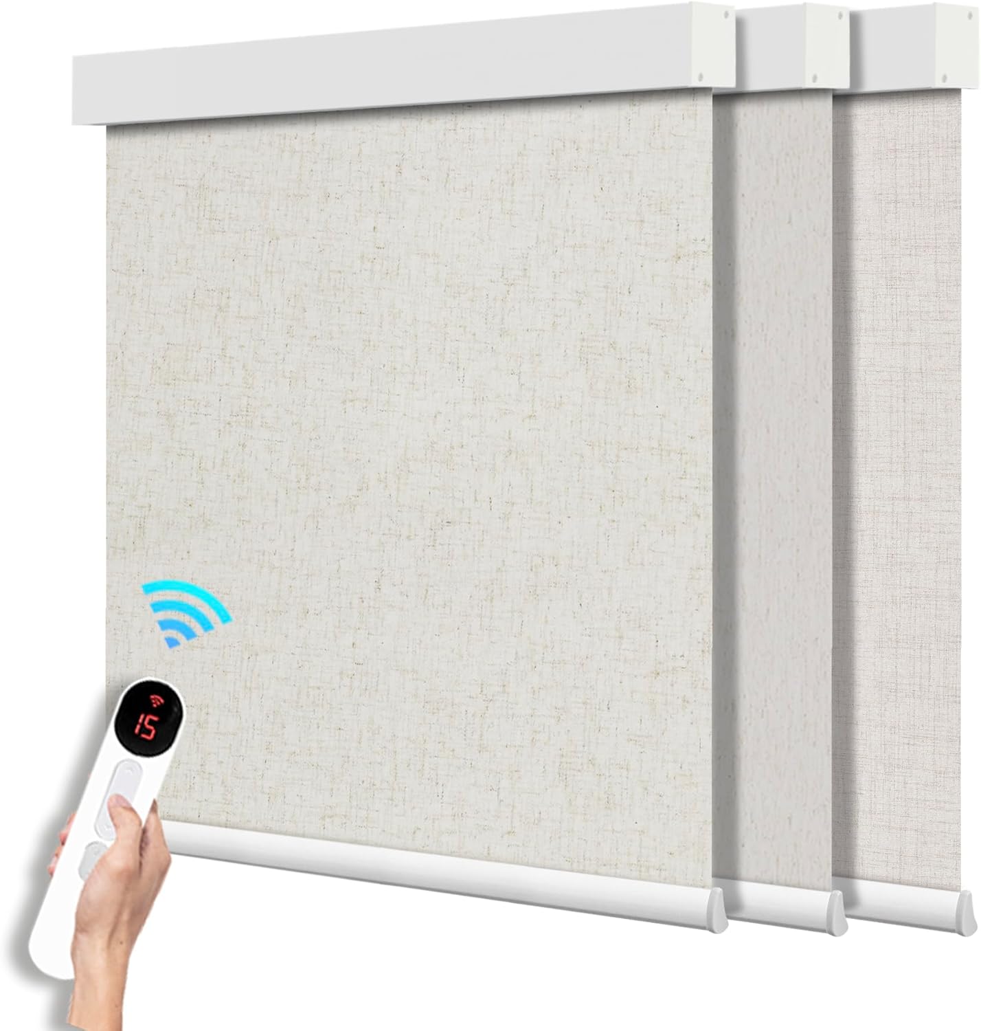 電動TUYA WIFI Google Home Aleaxコントロール 100%遮光 ローラーブラインド Windows用