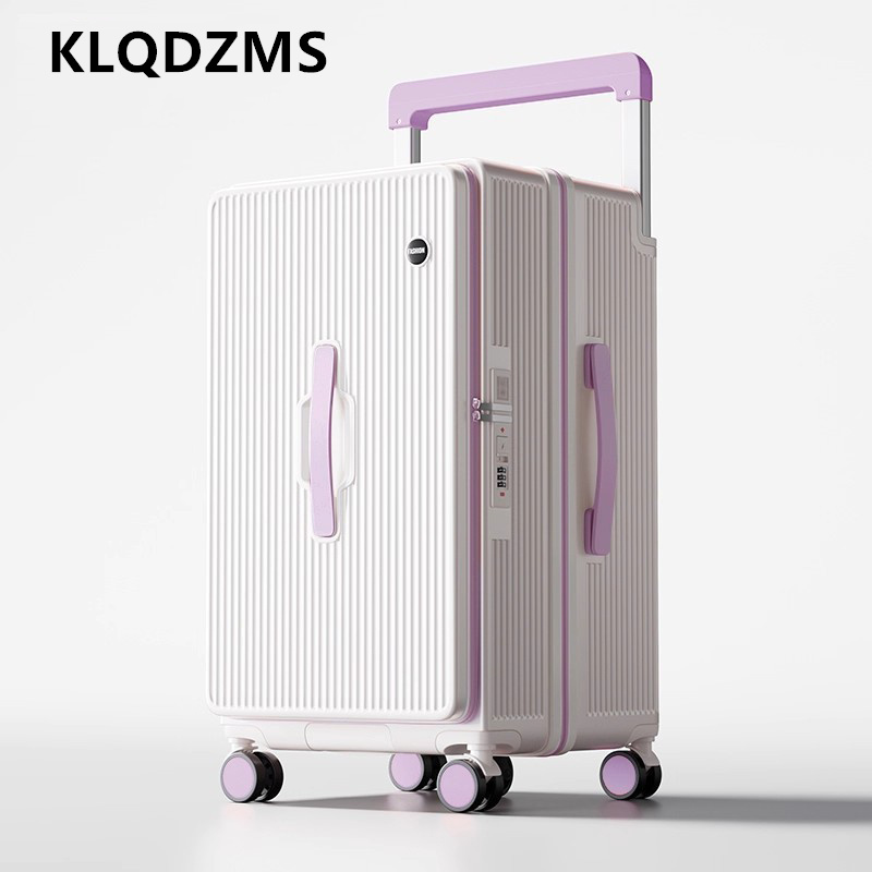 KLQDZMS ローリング荷物特大容量トロリーケース ABS PC 搭乗ボックス 20"24"26"28"30"32 インチ女性の旅行スーツケース
