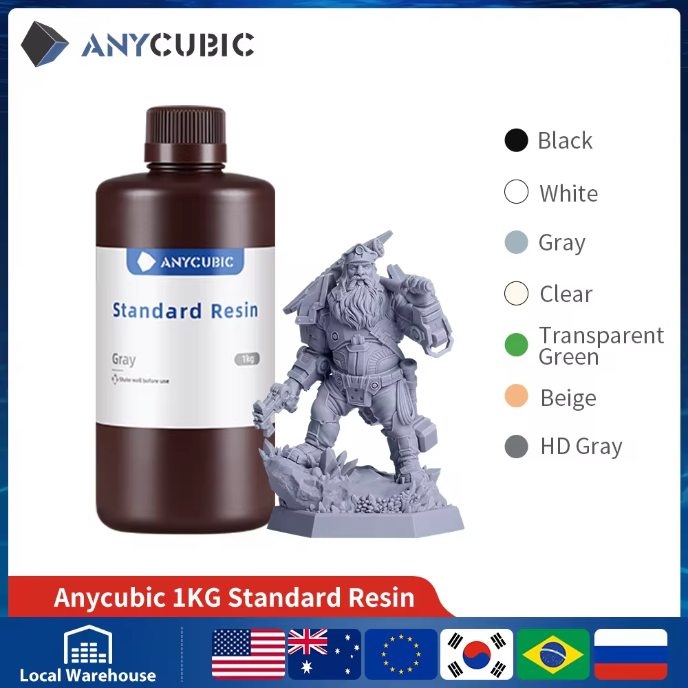 ANYCUBIC 405nm UV 樹脂標準樹脂 LCD 3D プリンタ用 Photon Mono 7 Pro 3D 印刷材料感光性樹脂