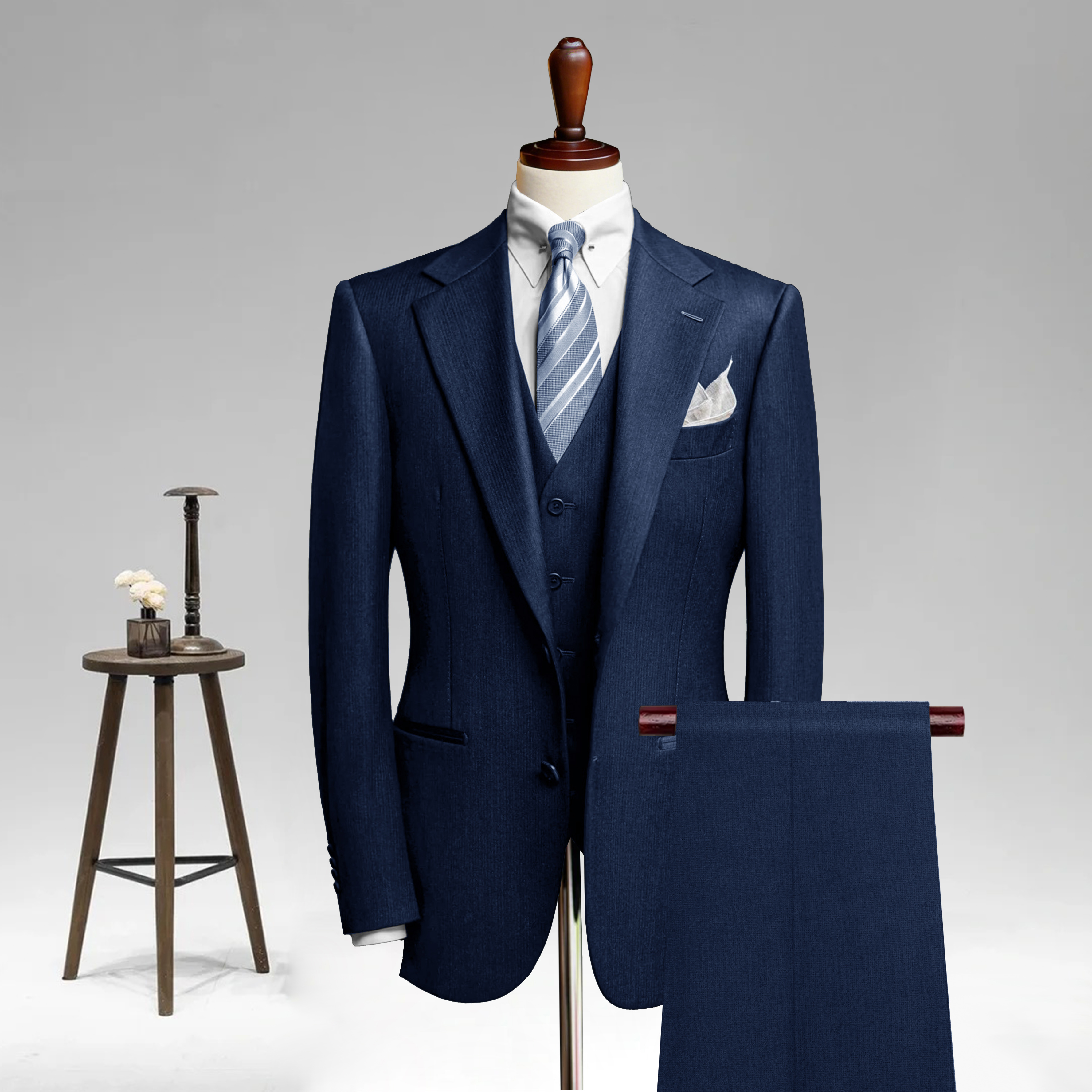 Herringbone Jacket Man Soute Men's Tuxedsuit Prom Official Suits For Men Fatos Sociais Para Homens Men Slim Fit Suits