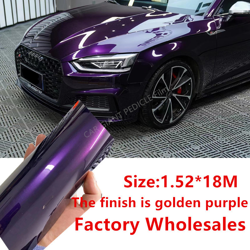 最新最高品質ミッドナイトパープルラッピングフィルムビニールラップ車両ラップカーラップバブルフリー品質保証人気カラー
