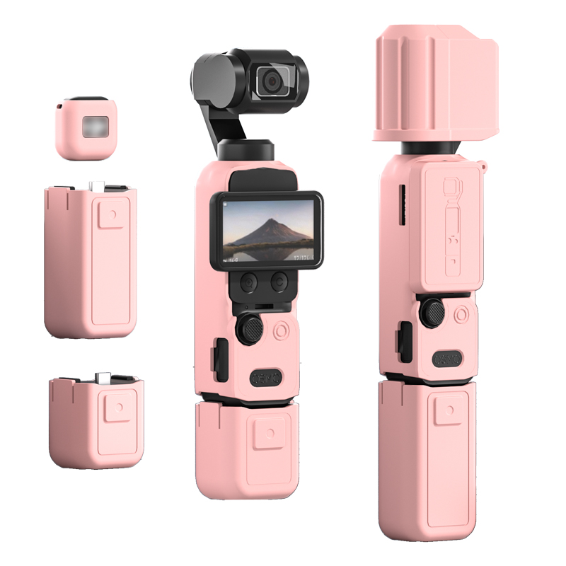 Osmo Pocket 4 用保護ケース シリコン カバー プロテクター DJI Pocket 4 アクセサリー 傷防止 耐衝撃 ブラック ピンク ブラウン