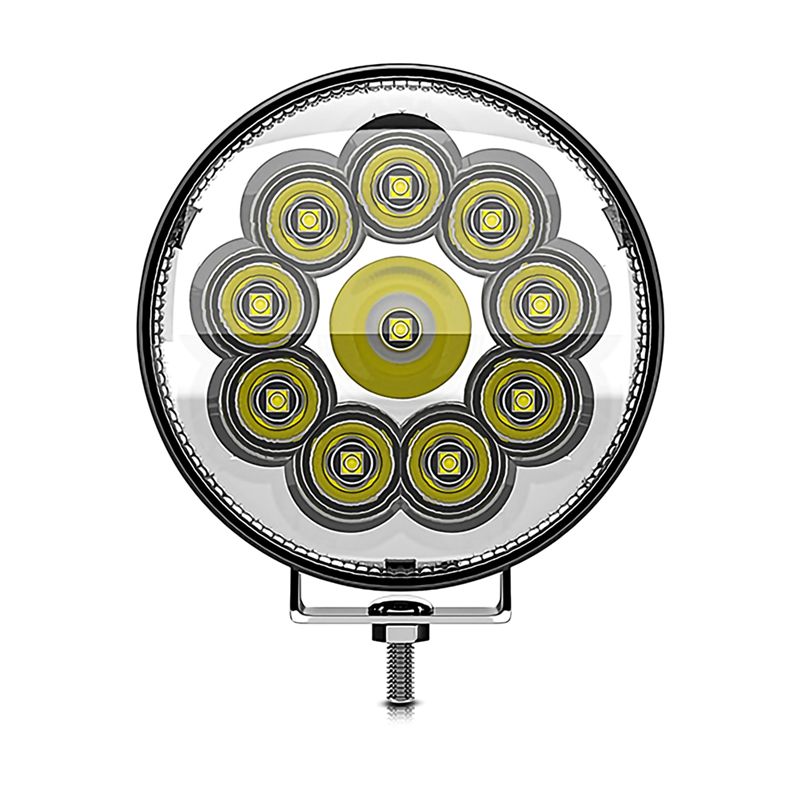 最高のラウンドLEDオフロードライトポッドフォグランプ、4.5インチオフロード照明運転作業灯トラックトラクターATV UTVボート用