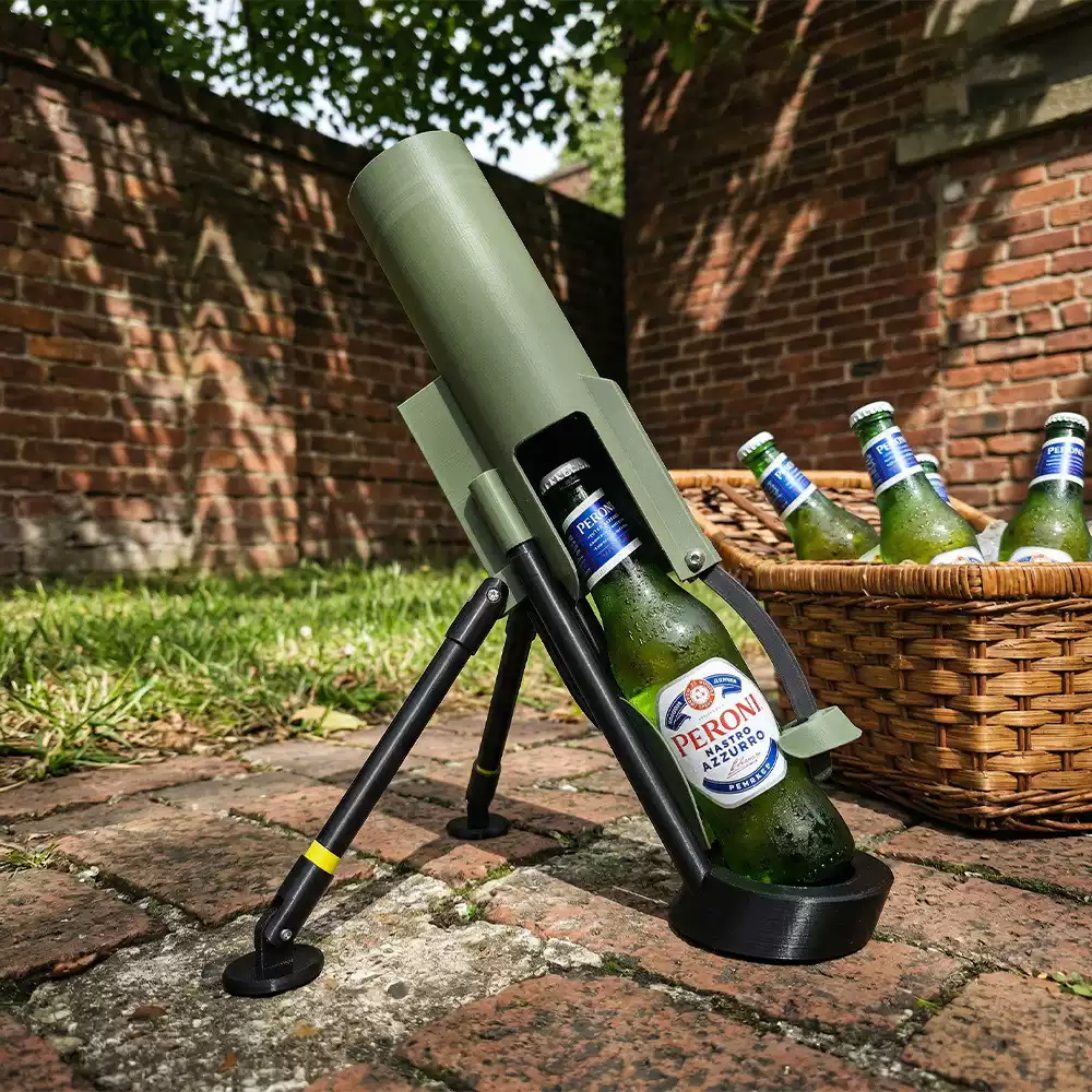 モルタルスタイルボトルオープナー起動タイプビールキャップシューターおかしいデスクトップボトルオープナーバーベキュー屋台レストランバーパーティーエンテ