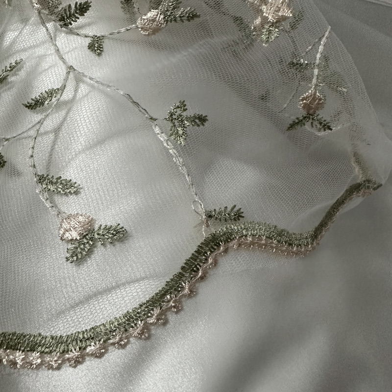 花刺繍チュール生地、メッシュレース生地、縫製ドレス衣類工芸材料用
