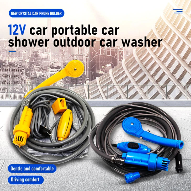 TYTXRV 12V 車のシャワー高圧パワーワッシャー電動ポンプ屋外キャンプ旅行ペットポータブル洗車機シャワー