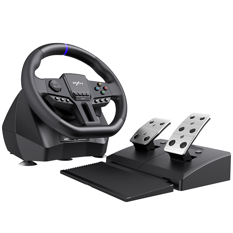 PXN V900 GEN2 ゲームステアリングホイールドライビングレーシングシミュレーター 270 °/900 ° 回転 PC スイッチ PS3 PS4 Xbox One、Xbox シリーズ X/S