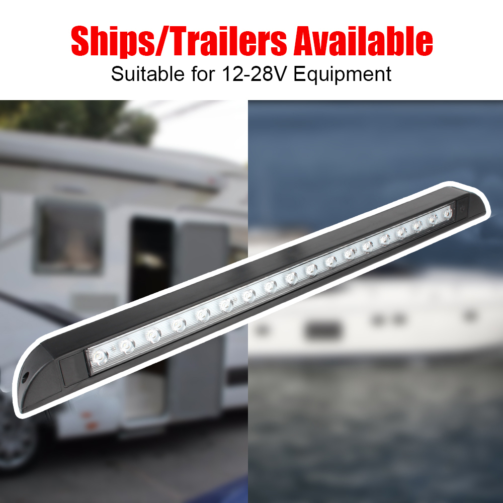 6000k 18 LED オーニングランプ RV キャラバン用内壁ランプトレーラー外装ランプ屋外キャンプ照明機器 12-28V