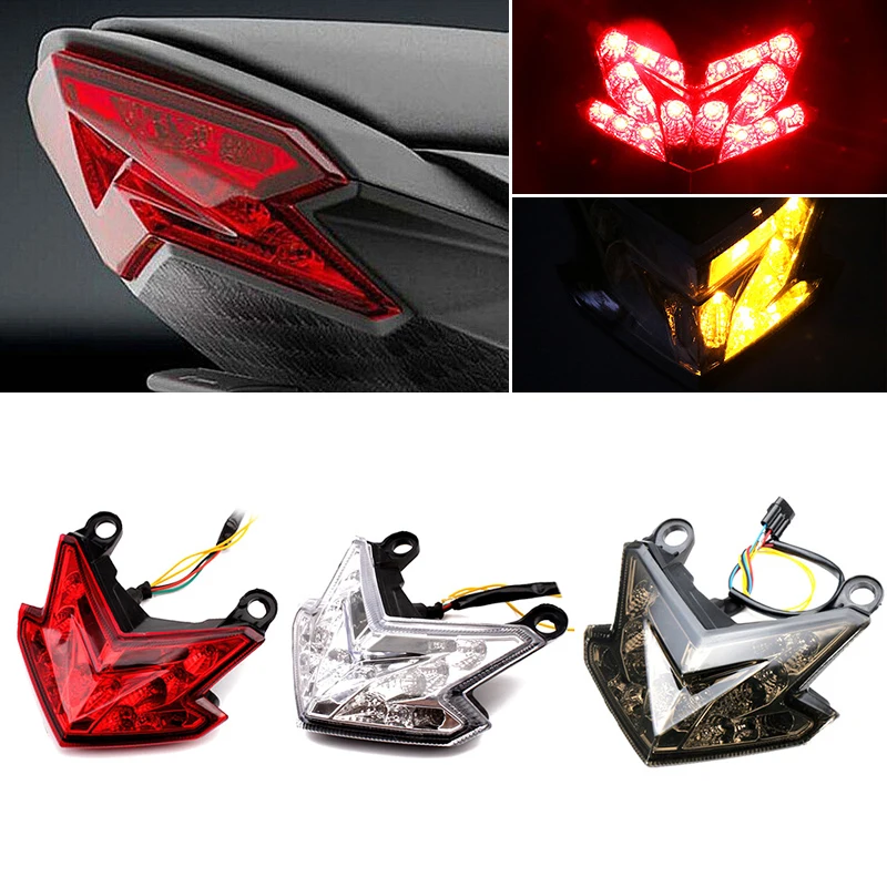 オートバイのテールライトブレーキ停止インジケーターテールランプ Led リアライトターンシグナルライトカワサキ Z800 Z125 ZX636 ZX-6R 忍者