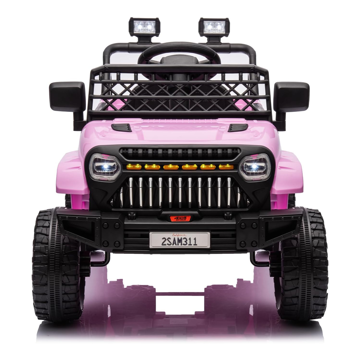 12V キッズライドオンカー、リモコン付き幼児用電気自動車、3スピード、LEDライト、音楽
