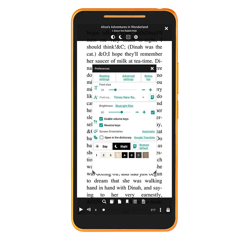 7 インチ カラー TFT ディスプレイ電子ブック リーダー Android TFT バックライト快適読書モード学習ギフト