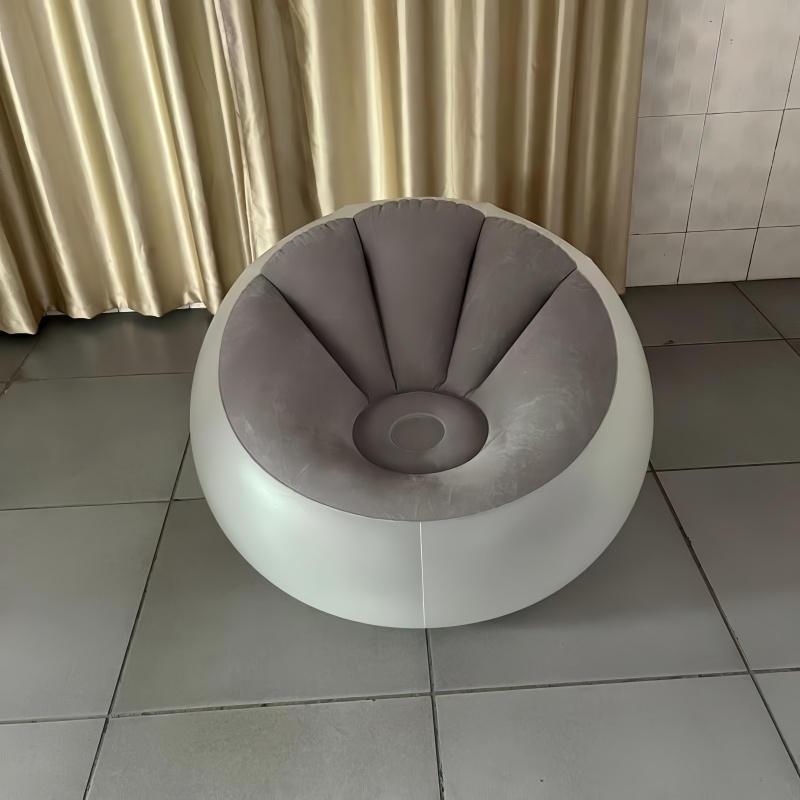 インフレータブルソファ PVC 怠惰な透明ポータブルインフレータブル LED ビーンバッグソファ、一人家庭用豪華なソファ椅子