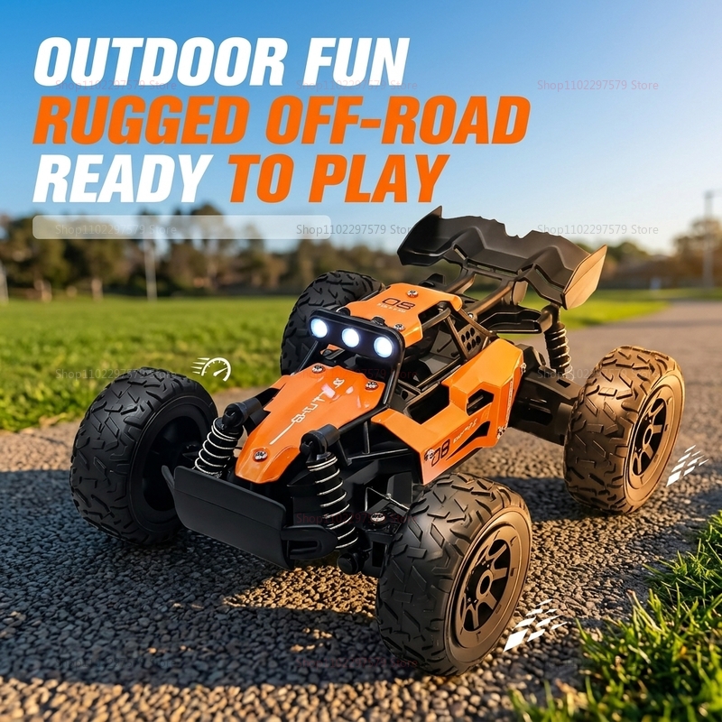合金 RC カー 1:32 スケール 2WD 2.4G オフロードクライミングドリフト車両 LED ライトリモートコントロールおもちゃの車子供男の子屋外プレイ Gif