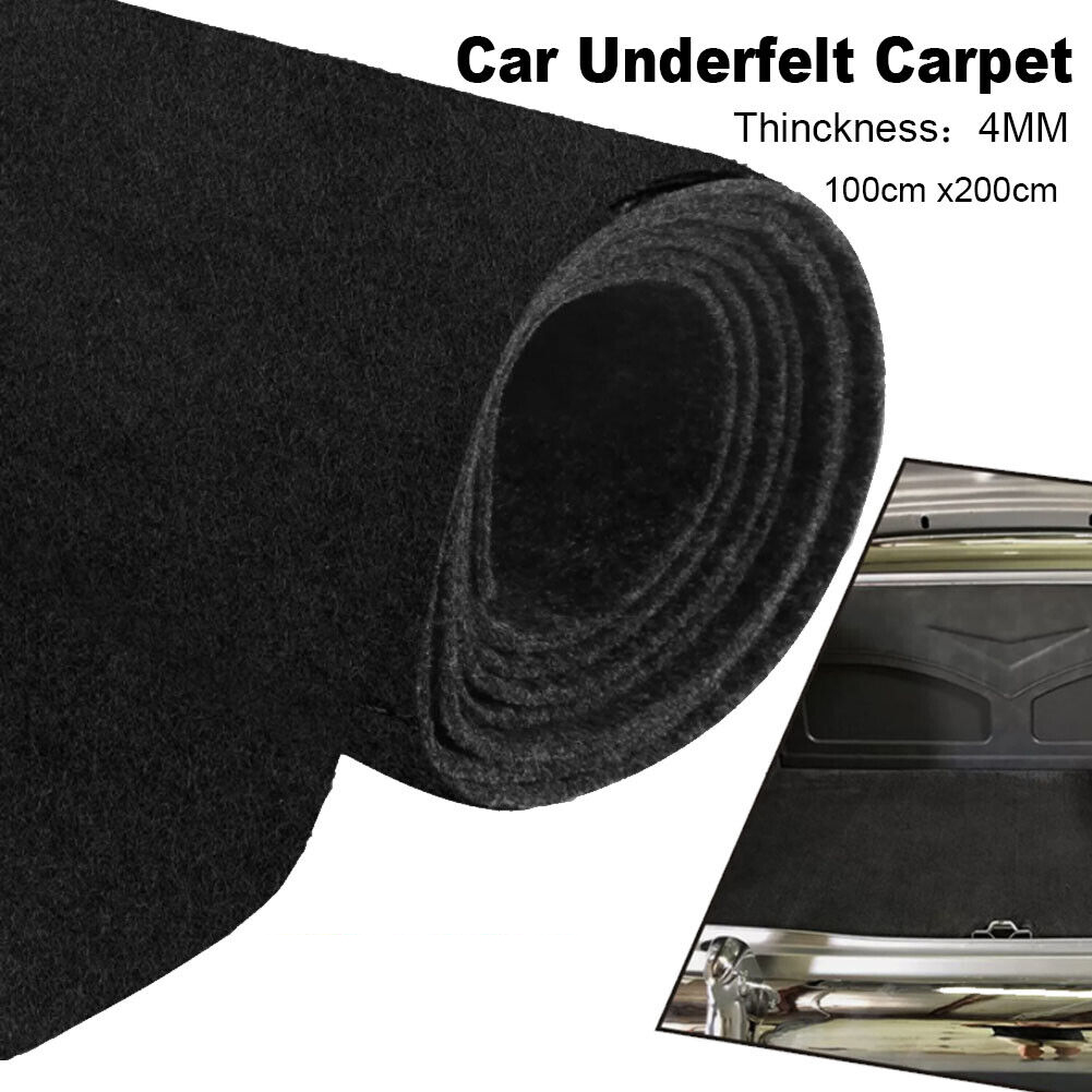 1 メートル × 2 メートル車 Underfelt カーペット防汚交換室内装飾を改修自動床トランクボートマットフェルト生地黒
