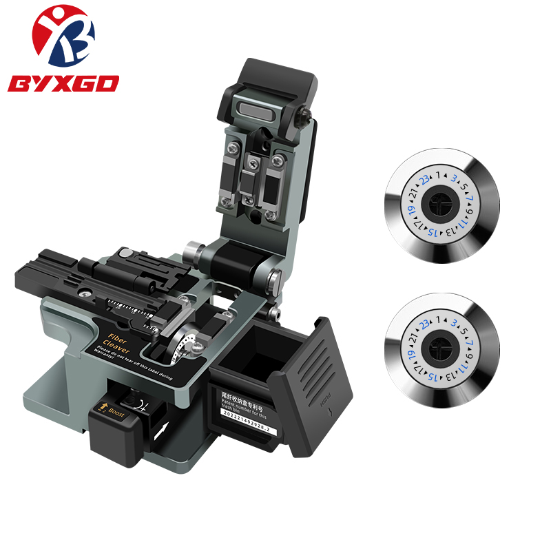 BYXGD 光ファイバー切断機自動精密ツール FTTH 精密ワンステップファイバー包丁タングステン鋼ブレード SM/MM