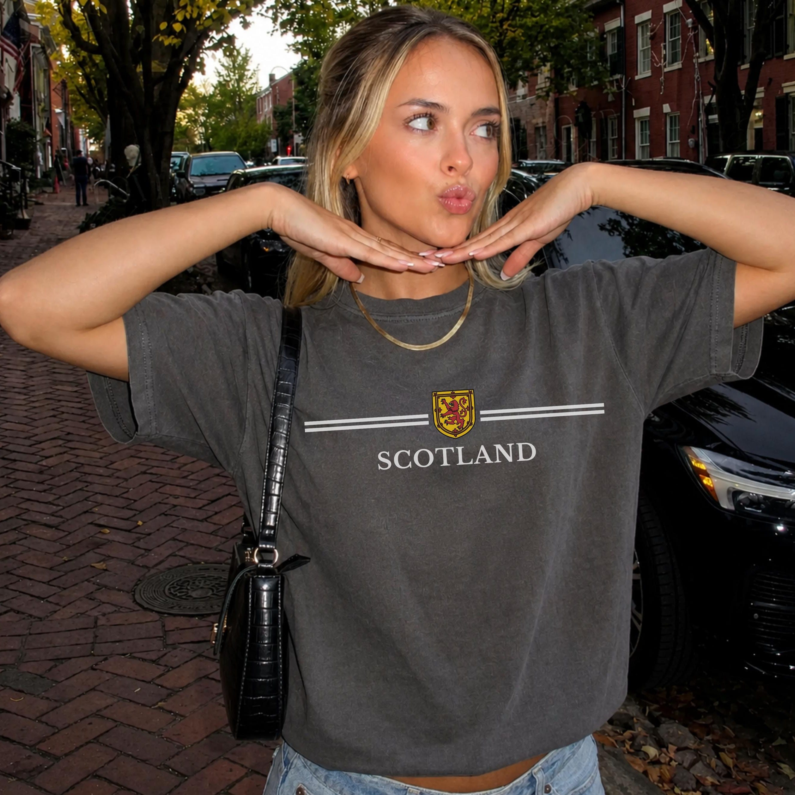 2026 夏女性スコットランド ライオン ランパント クレスト T シャツ |スコティッシュ クレスト T シャツ