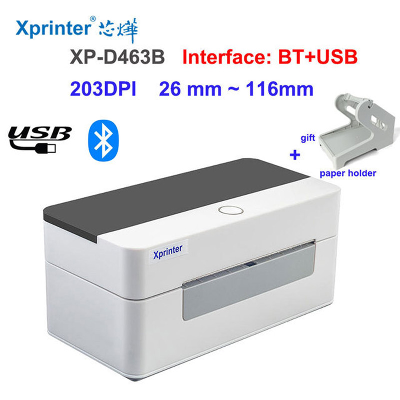 Xprinter 物流パッケージ用ホルダー付き配送ラベルプリンター シップステーション用高速サーマル商用バーコードマーカー
