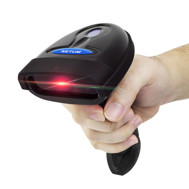NETUM NT-1698W ハンドヘルドワイヤレスバーコードスキャナーと NT-1228BL Bluetooth 1D/2D QR バーコードリーダー PDF417 IOS Android IPAD 用