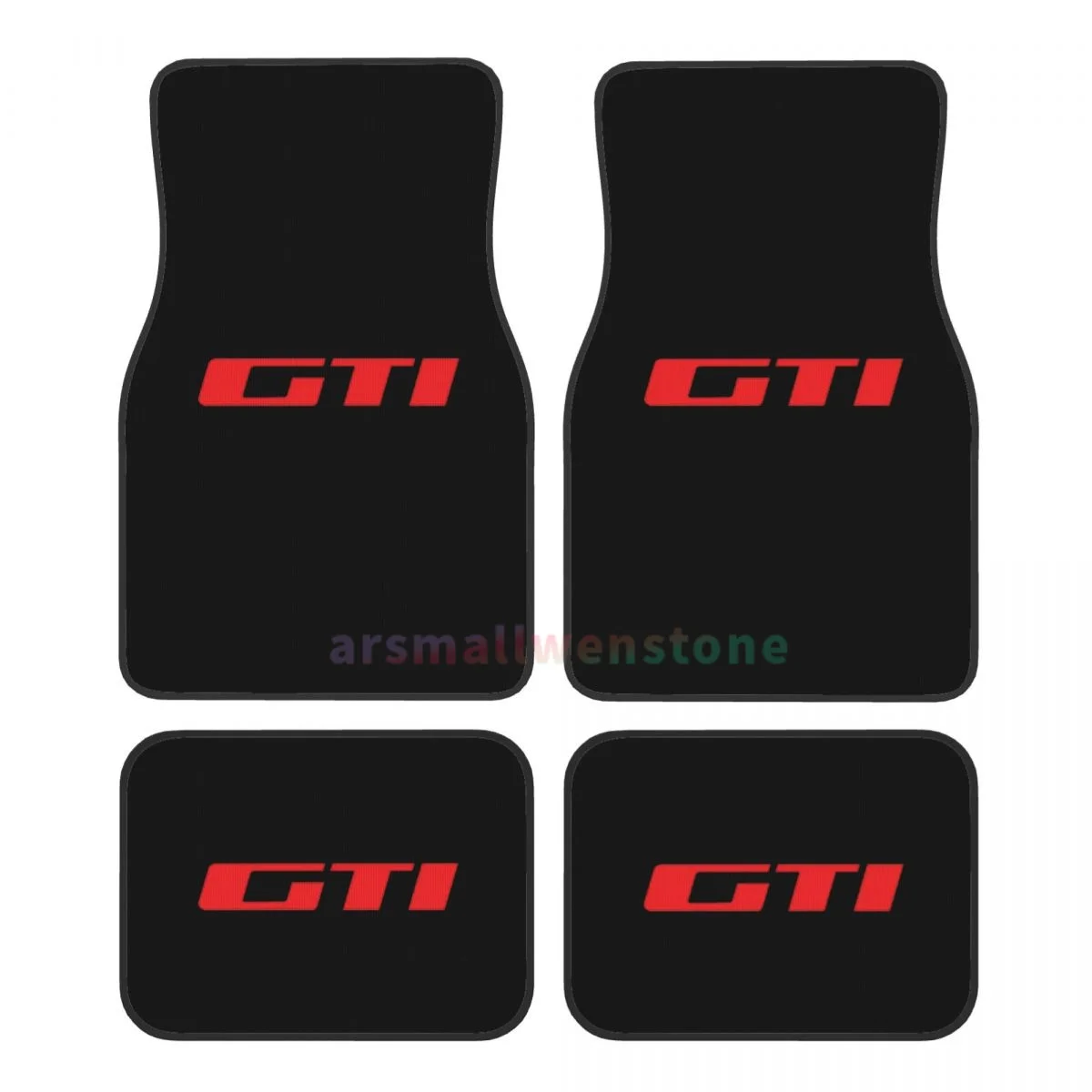GTI 4 フロアマット l 車クリスタルベルベット女性防汚フロアマット l co