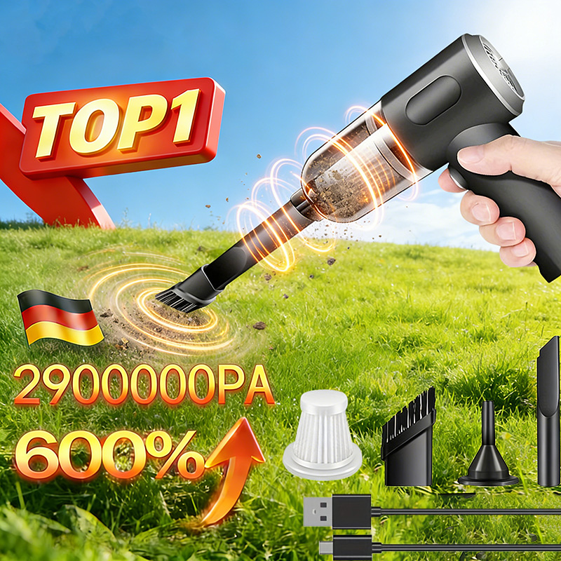 USB Charging Powerful 4 in1 2900000PA Car Vacuum Cleaner Wireless Blowing Suction Clean Machine Portable Vacuum Cleaner New