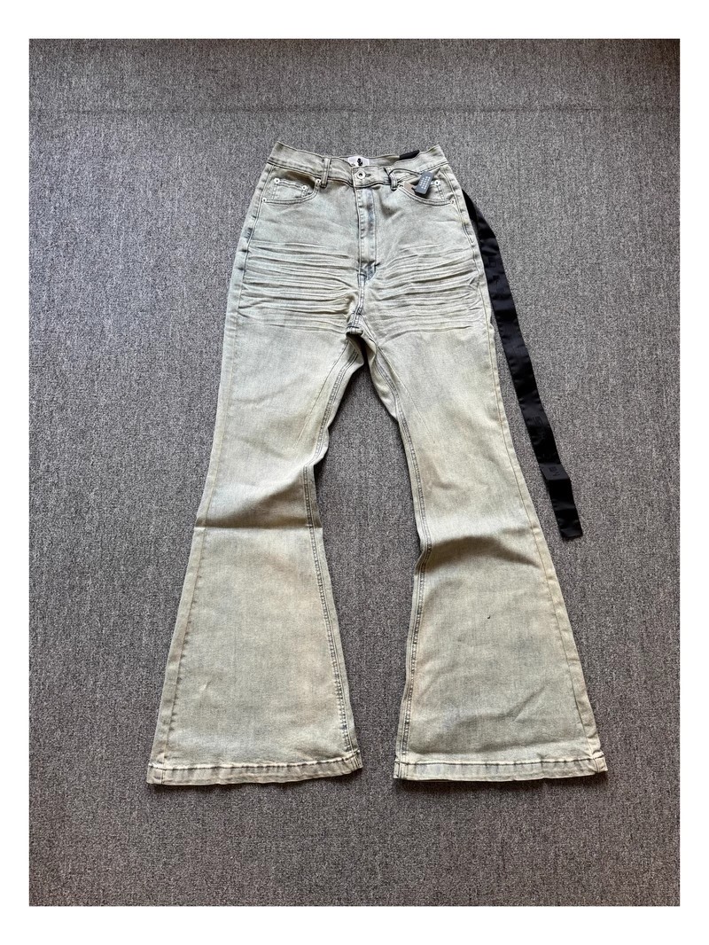 真新しいリックウォッシュブルージッパーポケットフィットスリムフィットパンツジーンズコットンデニムパンツコンフォートカジュアルジーンズサイズSMLXL