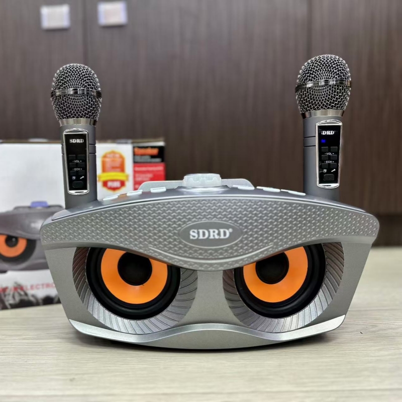 SDRD Sd306plus 30 ワットホームシアターサウンド PA システムポータブル Bluetooth スピーカー 2 つのワイヤレスマイクセットテレビカラオケプレーヤー