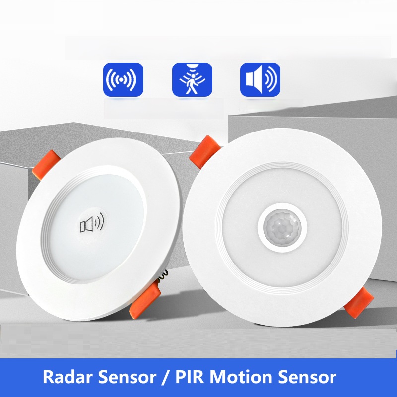9 ワット 12 ワット 18 ワット PIR モーションセンサー LED ダウンライトレーダー埋め込み型天井スポットランプ玄関廊下階段ガレージスマートホームライト 220V