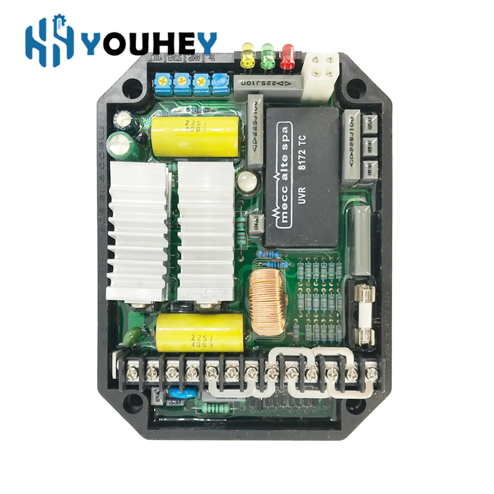 UVR6 AVR Mecc Alte Spa 自動レギュレータ中国 Powerly 発電機スタビライザーオルタネーターシングル三相アジャスター