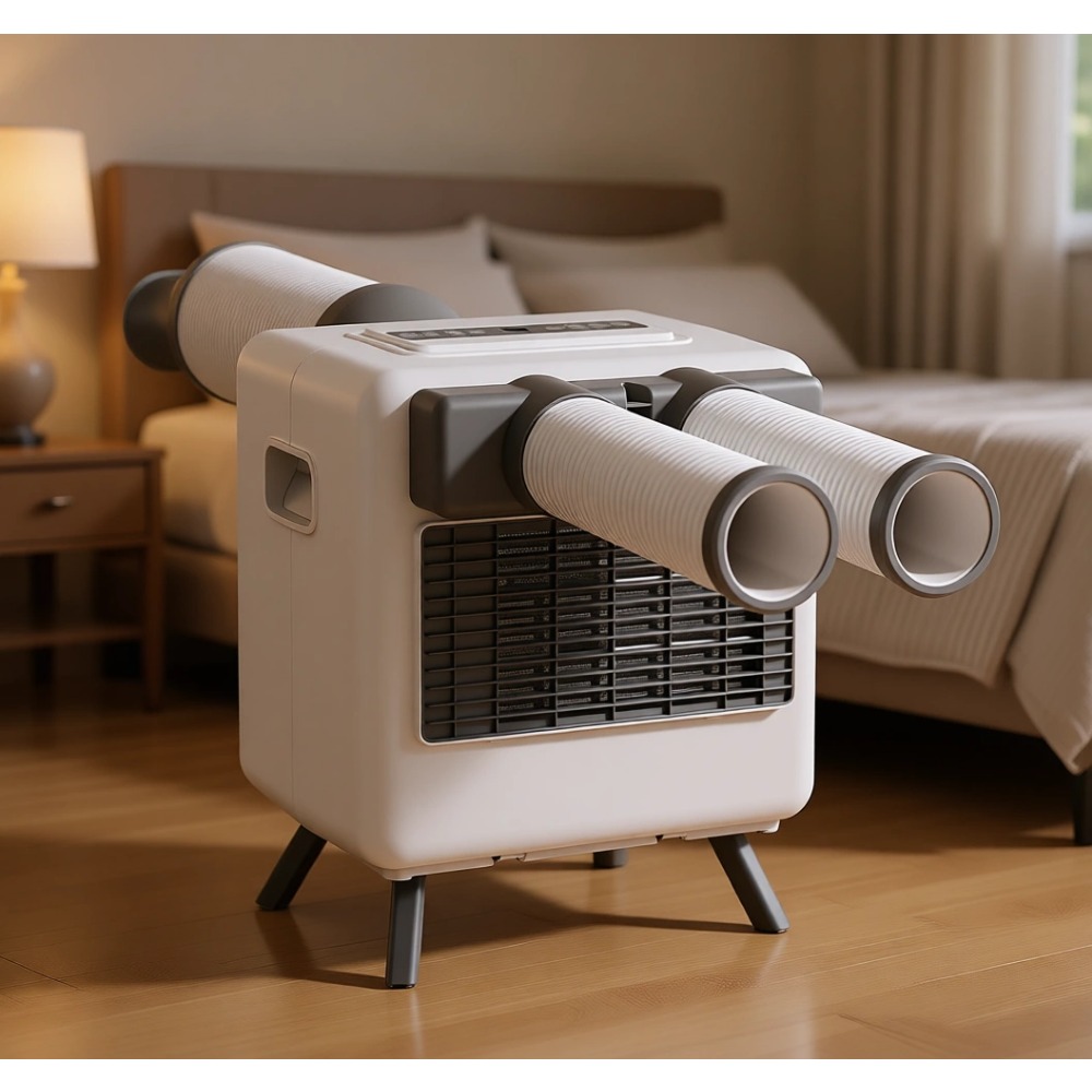 3300 BTU ポータブル テント エアコン、24 時間タイマー、安全ロック、3 つの動作モード、キャンプや RV での使用向けに設計、110 V プラグ