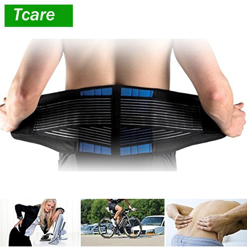 Tcare 調節可能なネオプレン ダブルプル ランバー サポート ローワー ブレース 痛み緩和 ウエスト バンド S-6XL プラス サイズ、ユニセックス バック ベルト ランバー