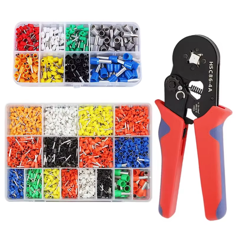 VE Tubular Crimping Terminal, Electrical Equipment Connector Terminal, HSC86-4A Crimping Pliers