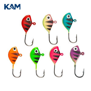 Kam Ice Jigs 冬用釣り用オモリ付きジグ・バス用ルアー・釣り具 500個/袋